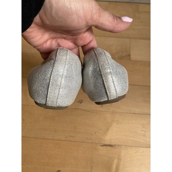 Michael Kors silver ballet flats women sz 8 - Picture 6 of 8